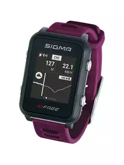 Monitor srdcového tepu Sigma ID.FREE s pásikom, fialový