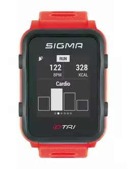 SIGMA ID.TRI SET Monitor srdcového tepu s pásikom, červený