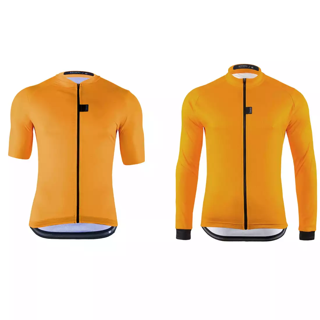 [Set] KAYMAQ DESIGN KYQ-SS-1001-1 pánsky cyklistický dres s krátkym rukávom, žltý + KAYMAQ DESIGN KYQ-LS-1001-1 pánska cyklistická mikina žltý