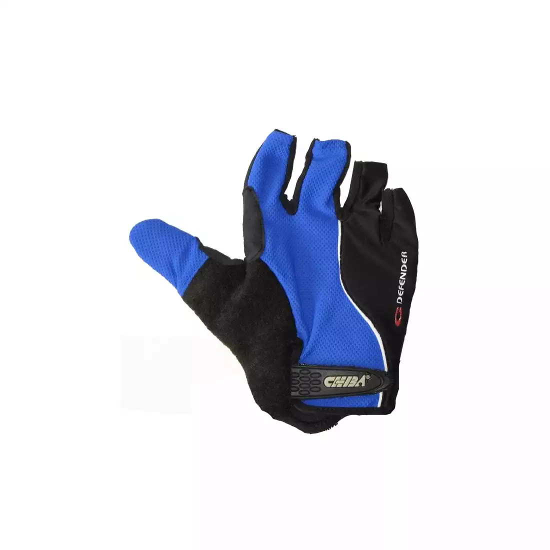CHIBA DEFENDER Cyklistické rukavice, modré a čierne 