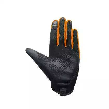 CHIBA MAVERICK Cyklistické rukavice, čierna a oranžová
