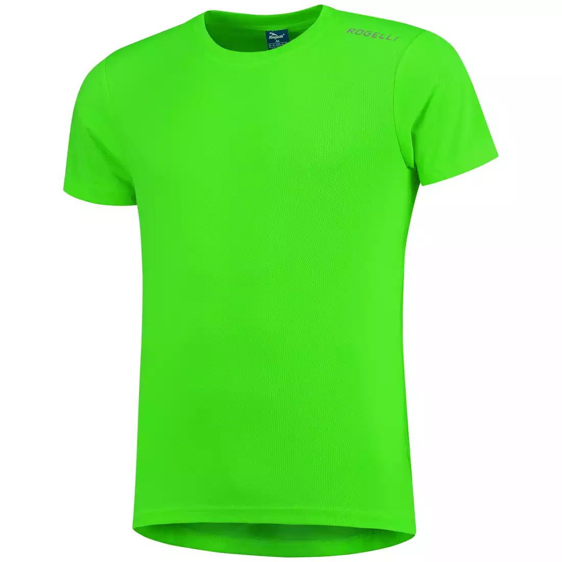 ROGELLI PROMOTION Športové tričko pre deti, fluórovo zelené