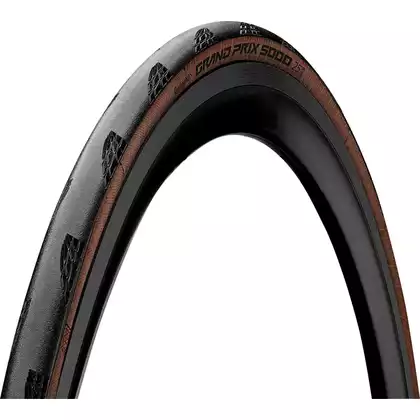 CONTINENTAL GRAND PRIX 5000 pneumatika na bicykel, 700x25, čierna a hnedá