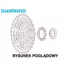 SHIMANO CS-HG31 oceľová kazeta, 8 rýchlostí, 11-32T, čierna