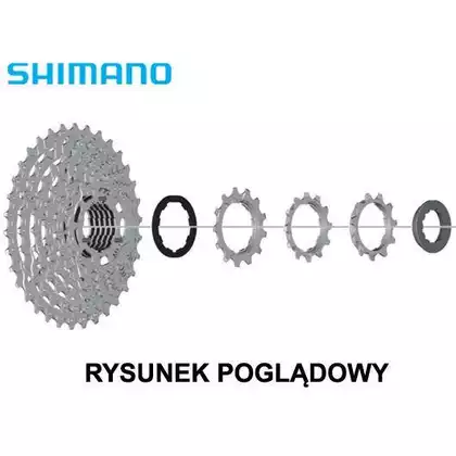 SHIMANO CS-HG400 9-rýchlostná kazeta, 11-25T, nikel