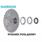 SHIMANO CS-HG400 kazeta, 9 rýchlostí, 11-32T, strieborná