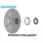 SHIMANO CS-HG-400 oceľová kazeta, 9 rýchlostí, 12-36T, nikel