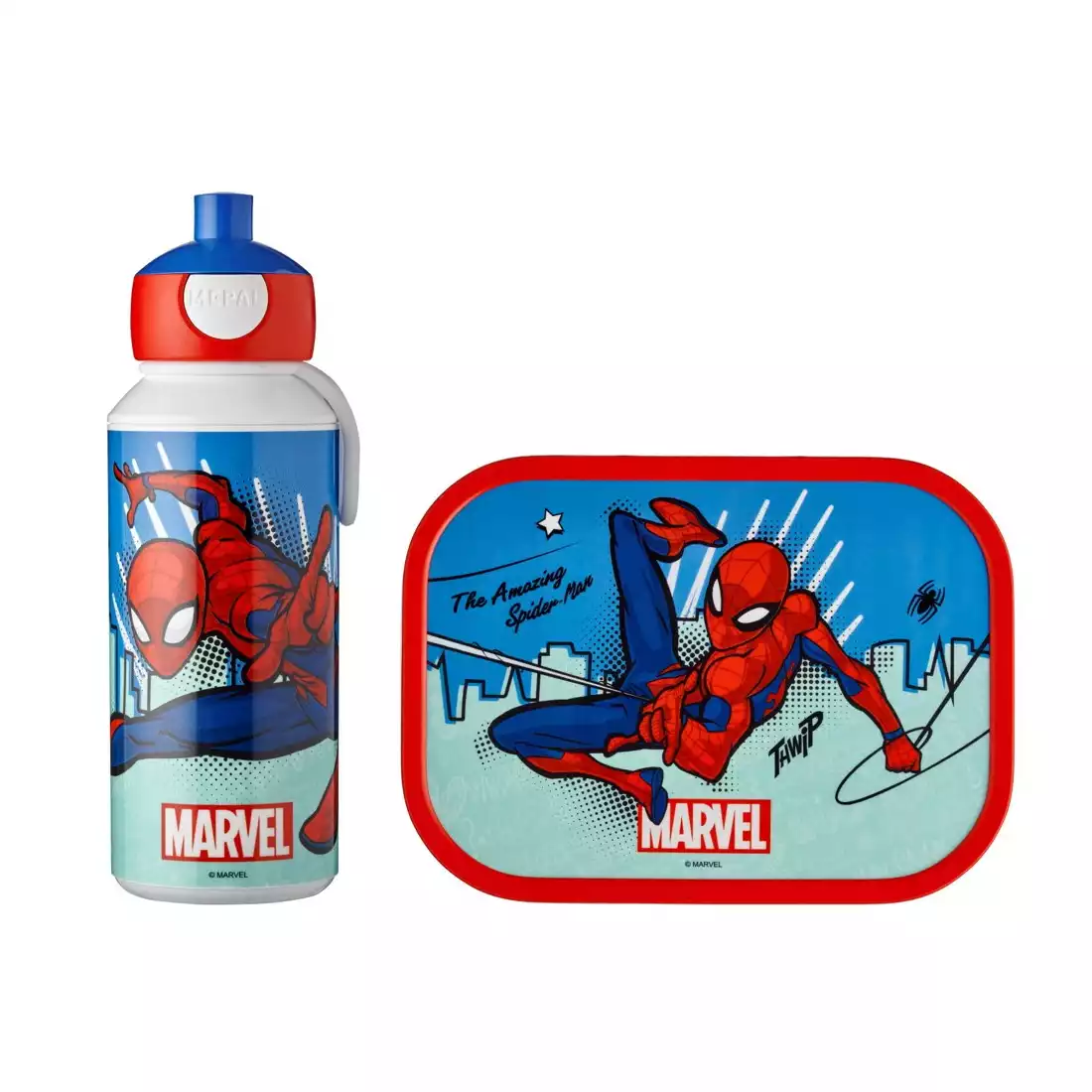 Mepal Campus Lunch set Spiderman detská súprava vizes palack + lunchbox, modro-červená