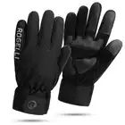 ROGELLI ALTA zimné cyklistické rukavice, čierne