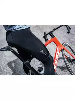 ROGELLI ESSENTIAL pánske zimné cyklistické nohavice, čiernej farby