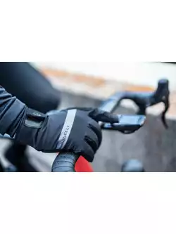 ROGELLI NOVA zimné cyklistické rukavice, čierne
