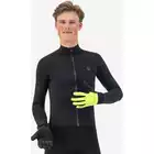 Rogelli ESSENTIAL zimné cyklistické rukavice, čierna a fluórová
