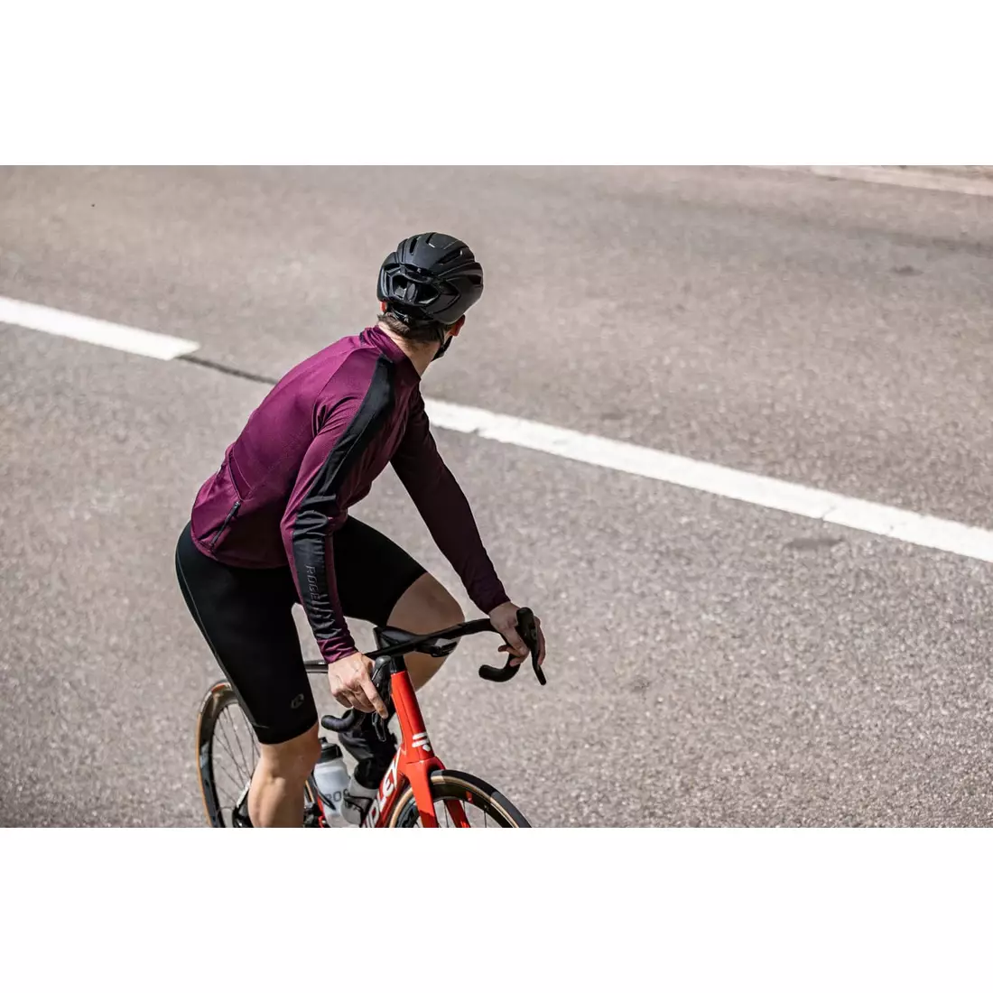Rogelli EXPLORE pánsky cyklistický dres bordovej farby