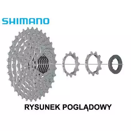 SHIMANO CS-HG400 9 rýchlostná kazeta 11-34T, strieborná