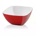 VIALLI DESIGN LIVIO štvorcová akrylová miska, červená