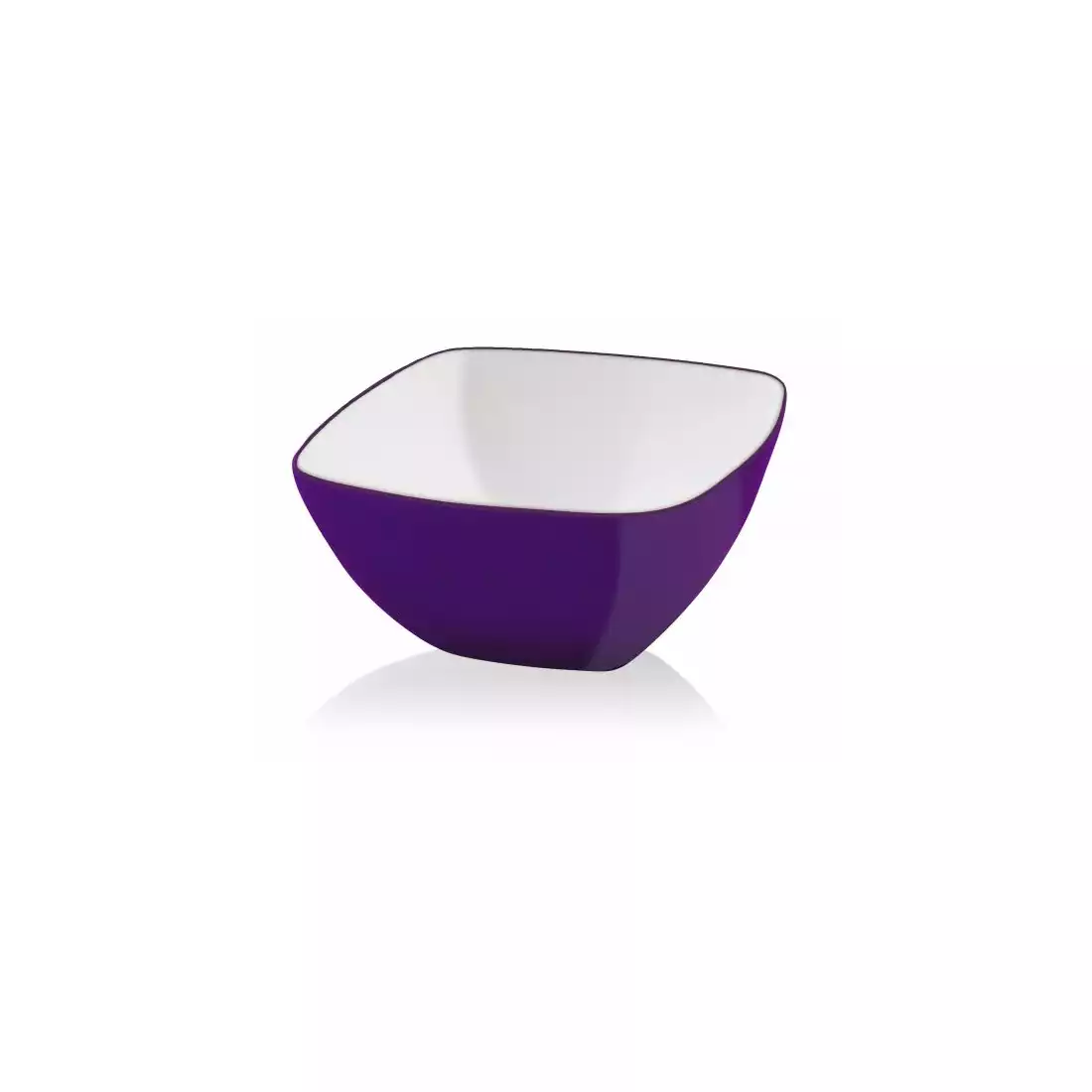 VIALLI DESIGN LIVIO štvorcová akrylová miska, fialový