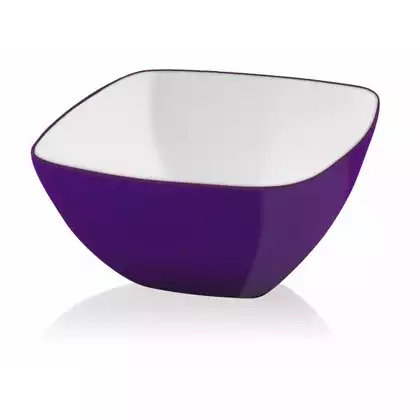 VIALLI DESIGN LIVIO štvorcová akrylová miska, fialový