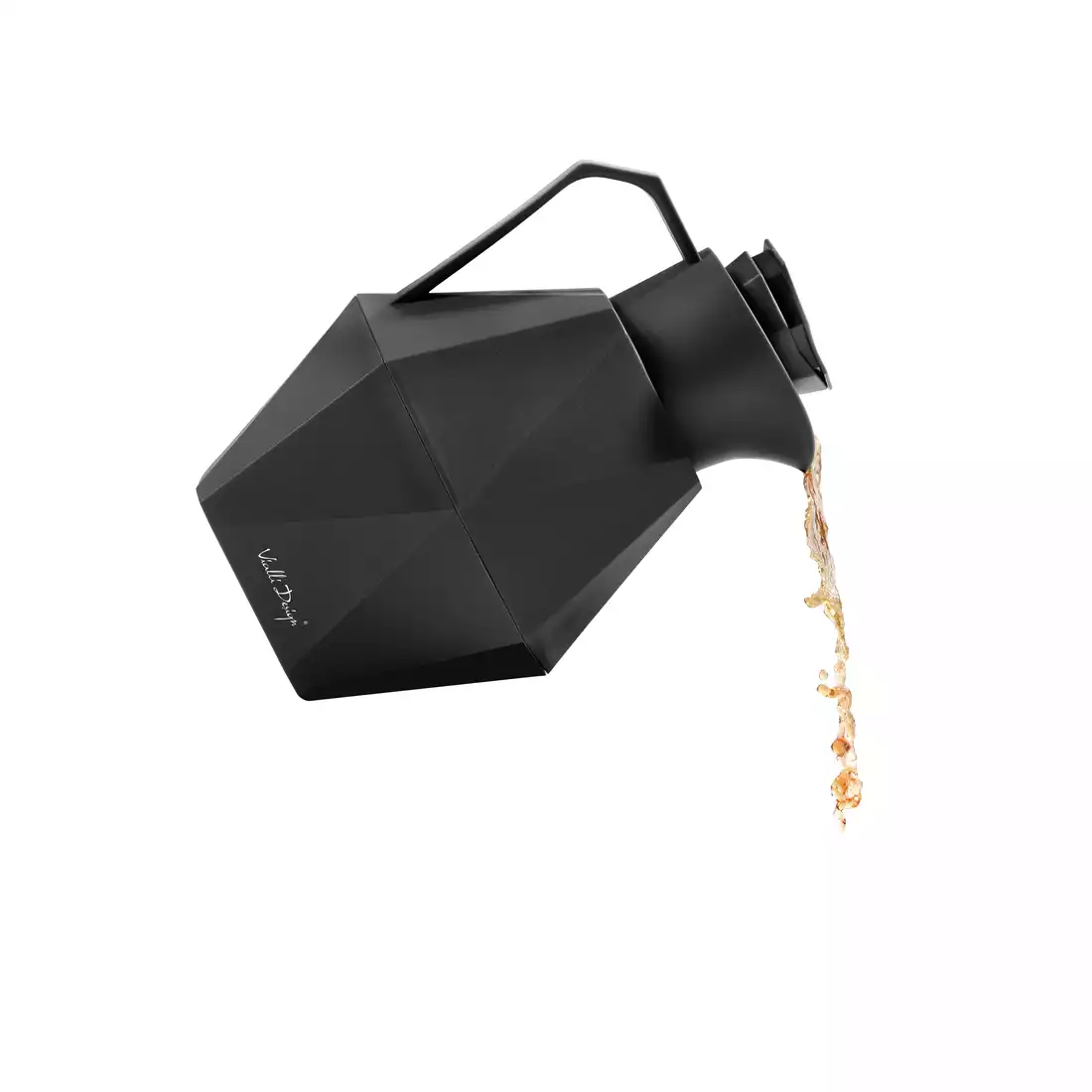 Vialli Design GEO termoska so sklenenou vložkou 1000 ml, čierna