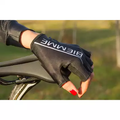 BIEMME CRONO dámske letné cyklistické rukavice čierna