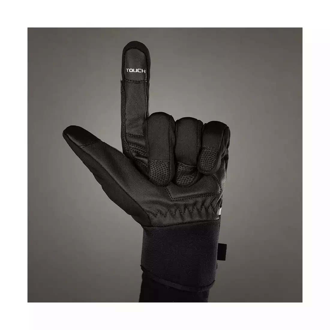 CHIBA PHANTOM zimné cyklistické rukavice black 3150520