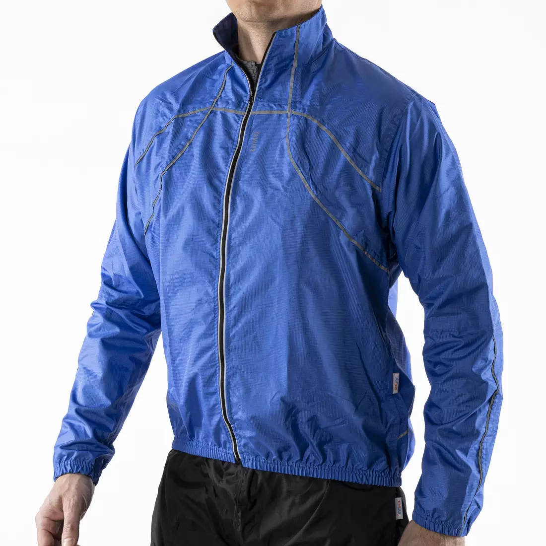 KAYMAQ J1 pánska cyklistická bunda do dažďa, modrá