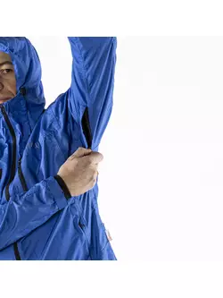 KAYMAQ J2MH pánska cyklistická bunda do dažďa s kapucňou, modrá