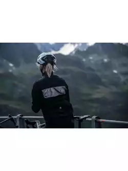 ROGELLI ATTQ dámska zimná cyklistická bunda, čiernej farby