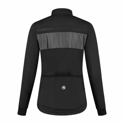 ROGELLI ATTQ dámska zimná cyklistická bunda, čiernej farby