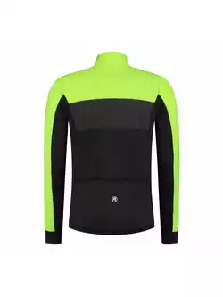ROGELLI ATTQ pánska zimná cyklistická bunda čiernej a žltej farby