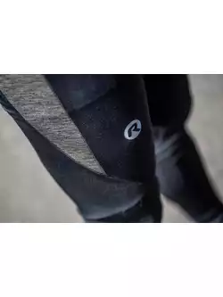 ROGELLI CAMO pánske zimné bežecké nohavice, čierne