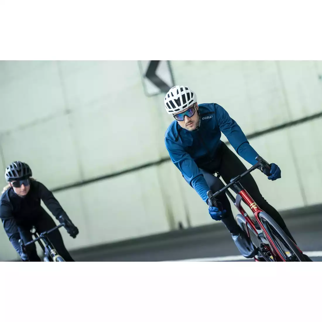 ROGELLI CORE pánska zimná cyklistická bunda, tmavomodrá