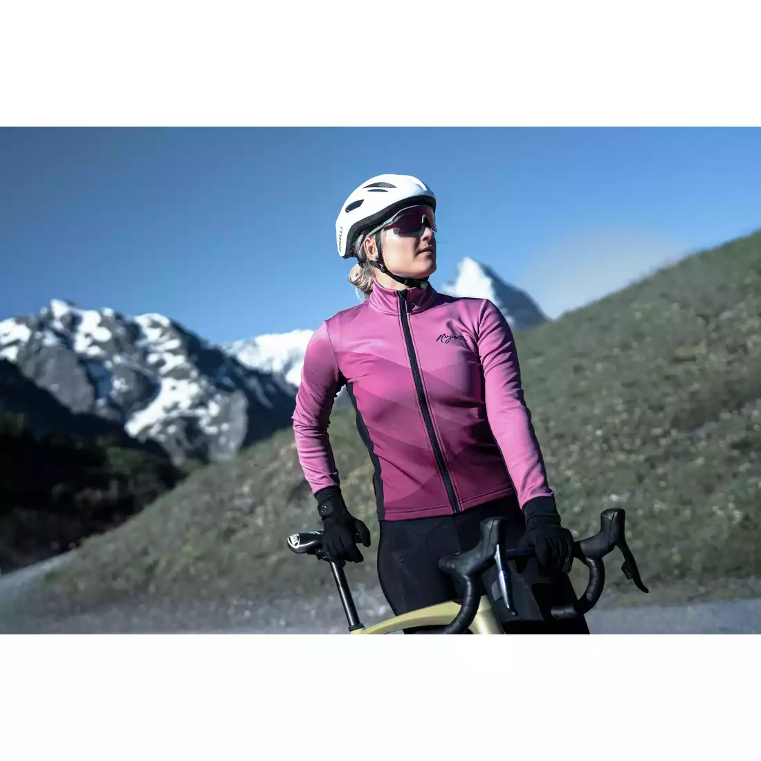 ROGELLI FARAH dámska zimná cyklistická bunda, ružová