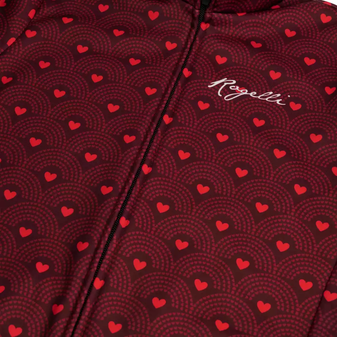 ROGELLI HEARTS dámska zimná cyklistická bunda, Červená