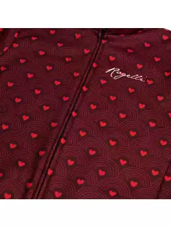 ROGELLI HEARTS dámska zimná cyklistická bunda, Červená