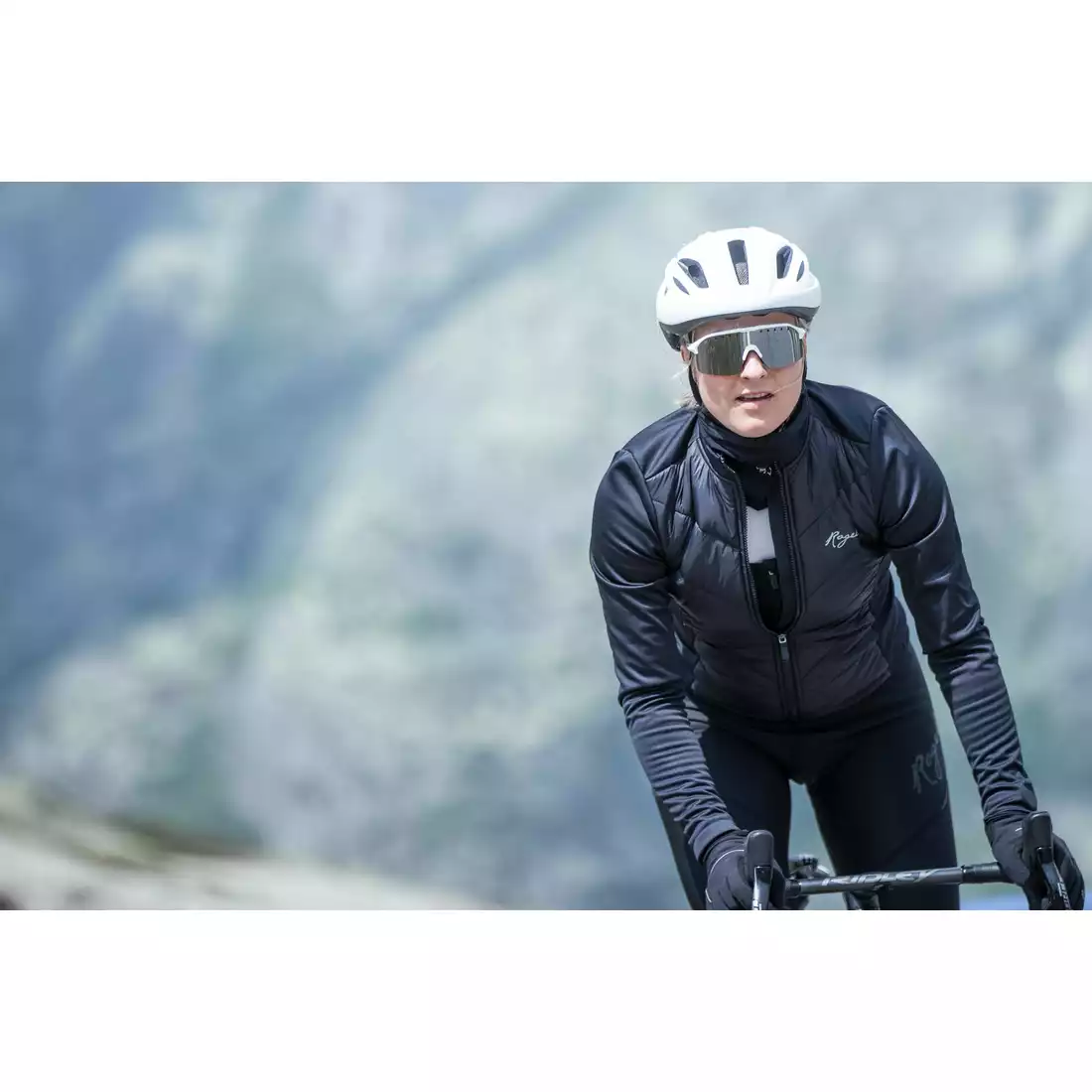 ROGELLI WADDED dámska zimná cyklistická bunda, čierna