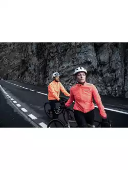 Rogelli ESSENTIAL dámska cyklistická bunda do dažďa, coral