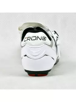 CRONO CLONE NYLON - cestná cyklistická obuv - farba: Biela
