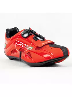 CRONO FUTURA NYLON - cestná cyklistická obuv - farba: Červená
