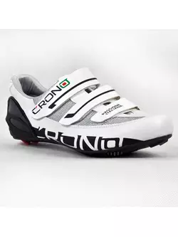 CRONO PERLA CARBON - cestná cyklistická obuv - farba: Biela