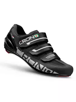 CRONO PERLA NYLON - cestná cyklistická obuv - farba: Čierna