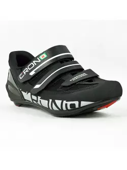 CRONO PERLA NYLON - cestná cyklistická obuv - farba: Čierna