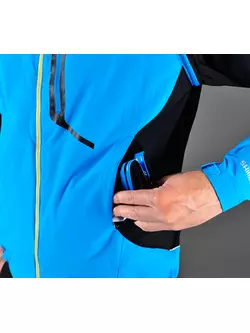 Cyklistická bunda SHIMANO HYBRID, odnímateľné rukávy, modrá CWJATSMS12MH