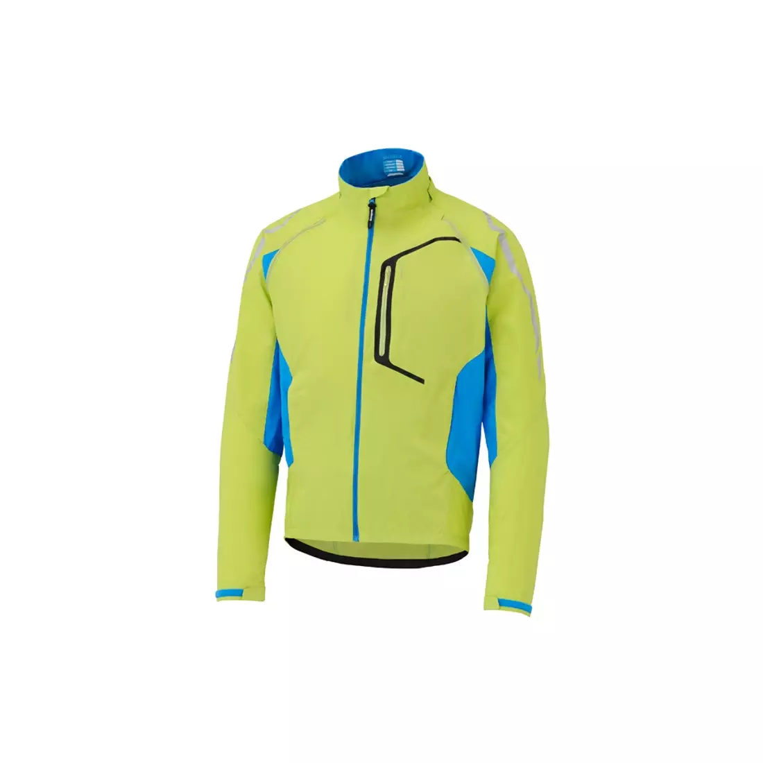 Cyklistická bunda SHIMANO HYBRID, odnímateľné rukávy, zelená CWJATSMS12MR