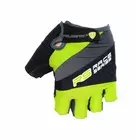 Cyklistické rukavice POLEDNIK RS čierno-zelené