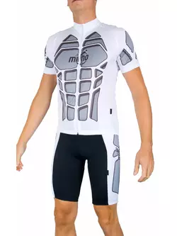 Cyklistické šortky MikeSPORT DESIGN BODY, biele