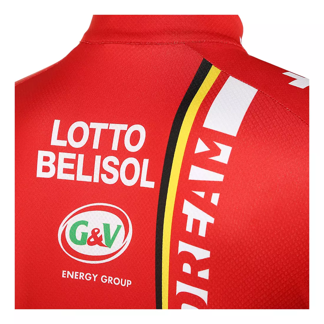 Cyklistický dres VERMARC - LOTTO BELISOL 2014, celoprepínací na zips