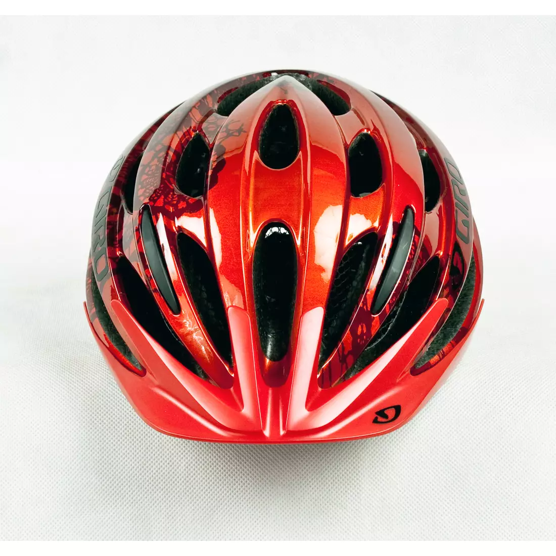 Dámska cyklistická prilba GIRO VERONA, červená / grafika