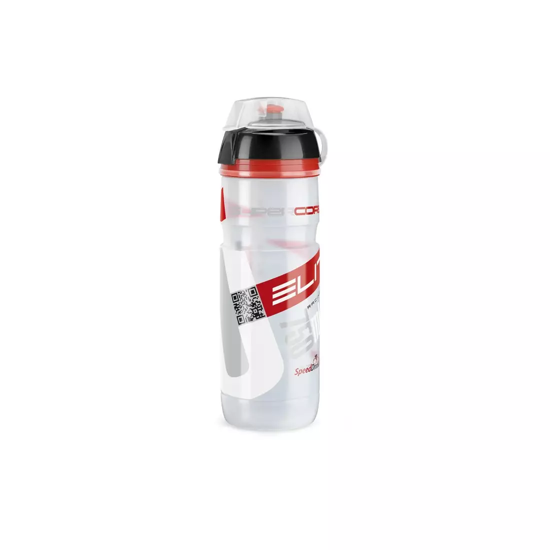 ELITE fľaša Super Corsa MTB EL0101906 transparentné-červené logo 750ml SS17