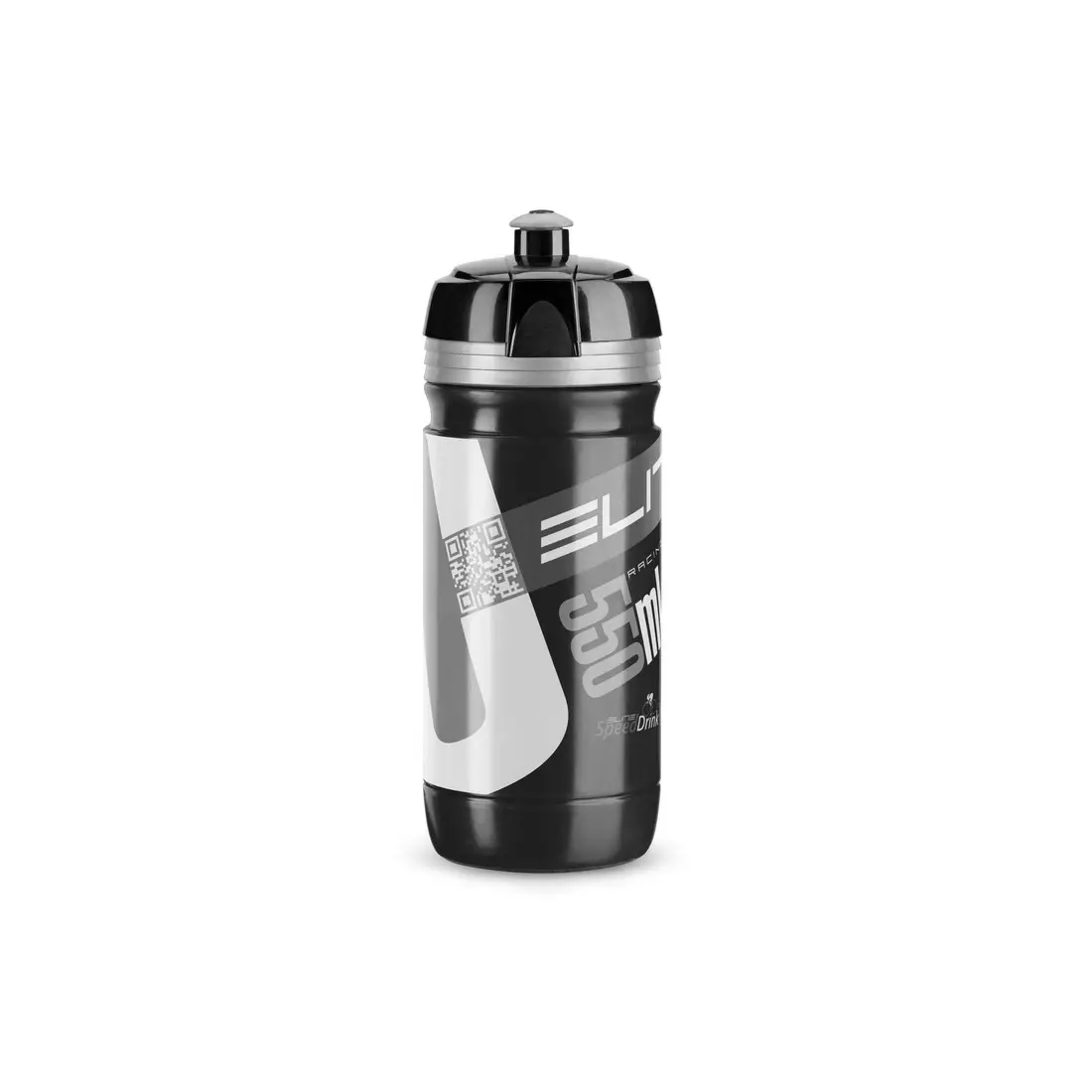 Elitná cyklistická fľaša Corsa Black-Silver Logo 550ml EL00914168 SS19