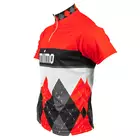MikeSPORT DESIGN - HOF - MTB cyklistický dres, farba: červená